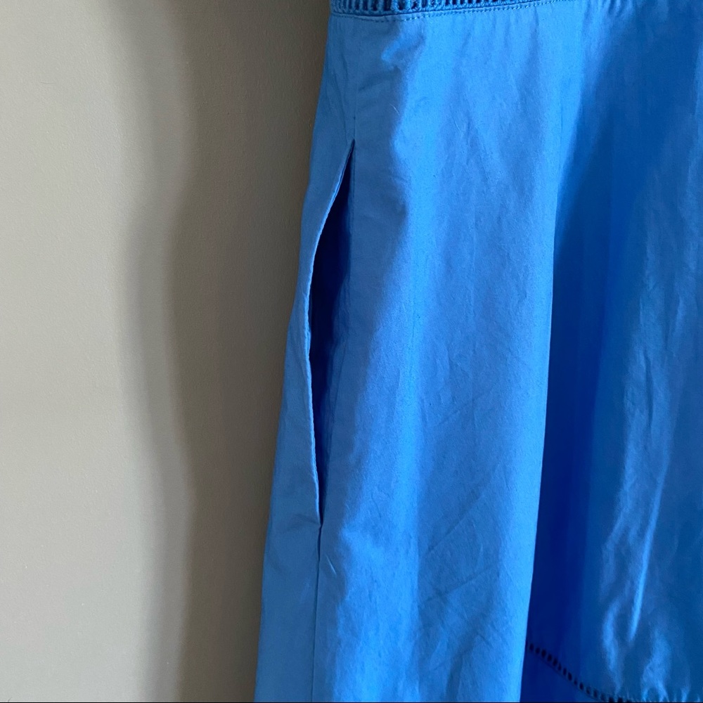 Draper James Blue Collared Button Down Dress - image 6